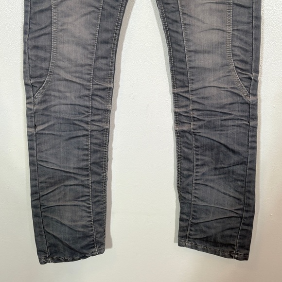 Source Unknown Gray Straight Leg Jeans with Textured Finish - Picture 3 of 9